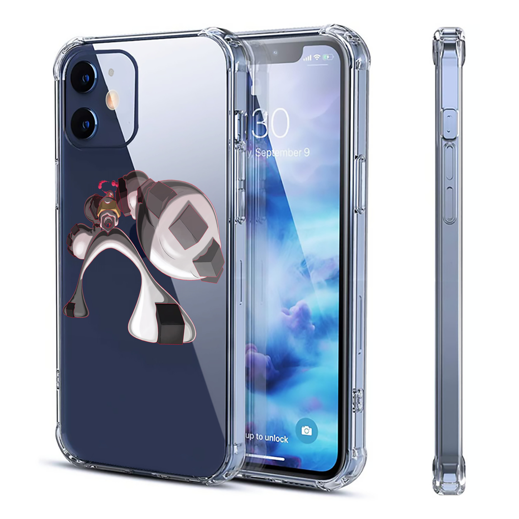 （画像用） ポケットモンスター Pokémon 【iPhone 12シリーズ対応】透明スマホケース（クリアソフトケース）